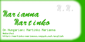 marianna martinko business card